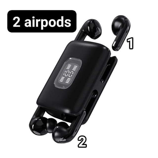 2 écouteurs airpods dans la boîte