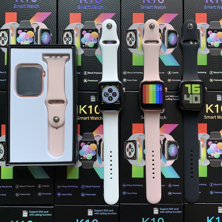 Montre K10 prend SIM et CARTE MEMOIRE, K10 Montre intelligente avec fonction d'appel, Bluetooth Smart Styles Mon