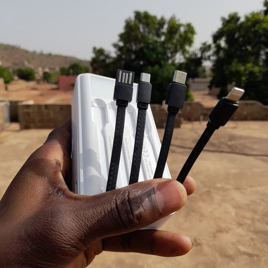 PowerBank HEPU capacité 20000mah avec 2 panneaux solaires