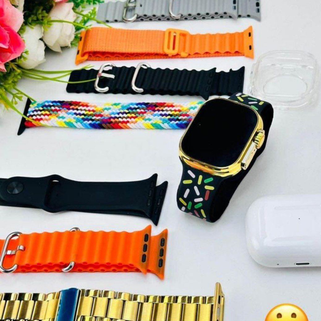 Smart Watch ( 1 Montre + 1 AirPods Pro + 7 Bracelets + pochette )